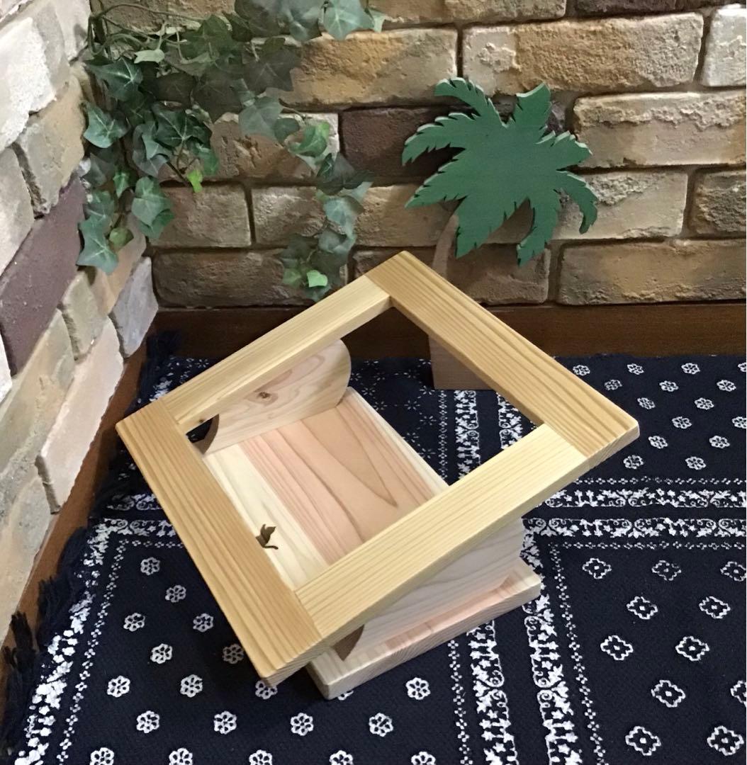 柴 様 傾斜 犬 猫 ペット用 フード テーブル (1穴タイプ) ★完成品★