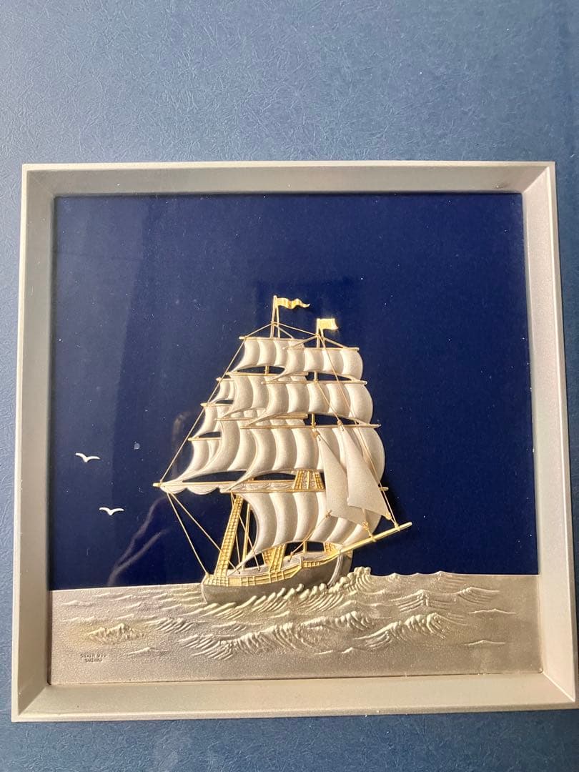 帆船の立体模型 アート作品