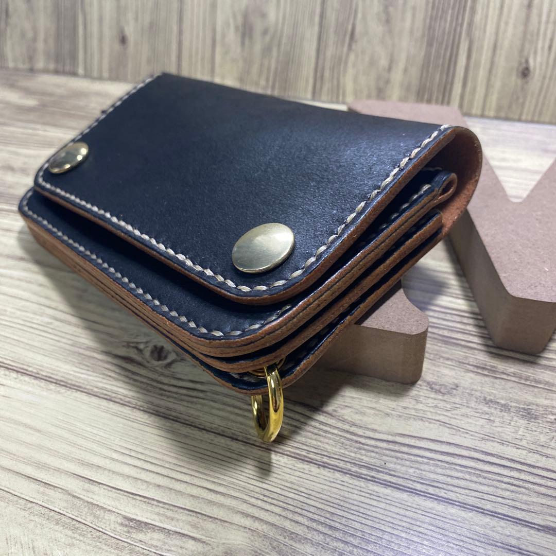 【みー店⭐様】専用ミドルトラッカーウォレット2丘染め（茶芯）オーダー
