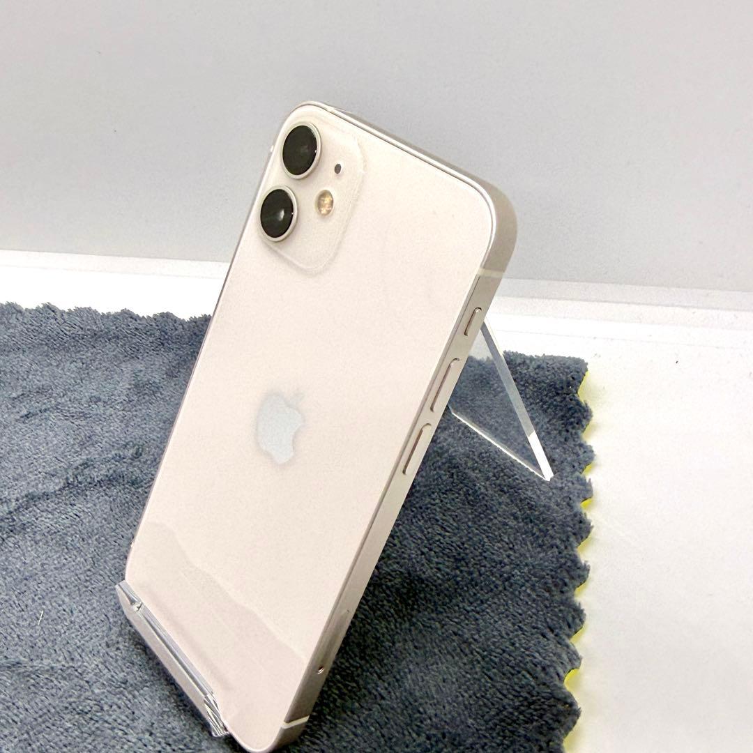 バッテリー100% iPhone 12 mini ホワイト　送料無料　64GB