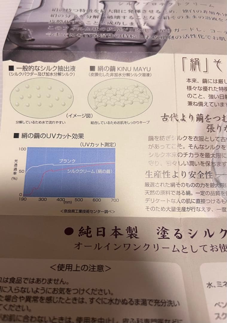 絹の繭　シルクプロテクトクリーム