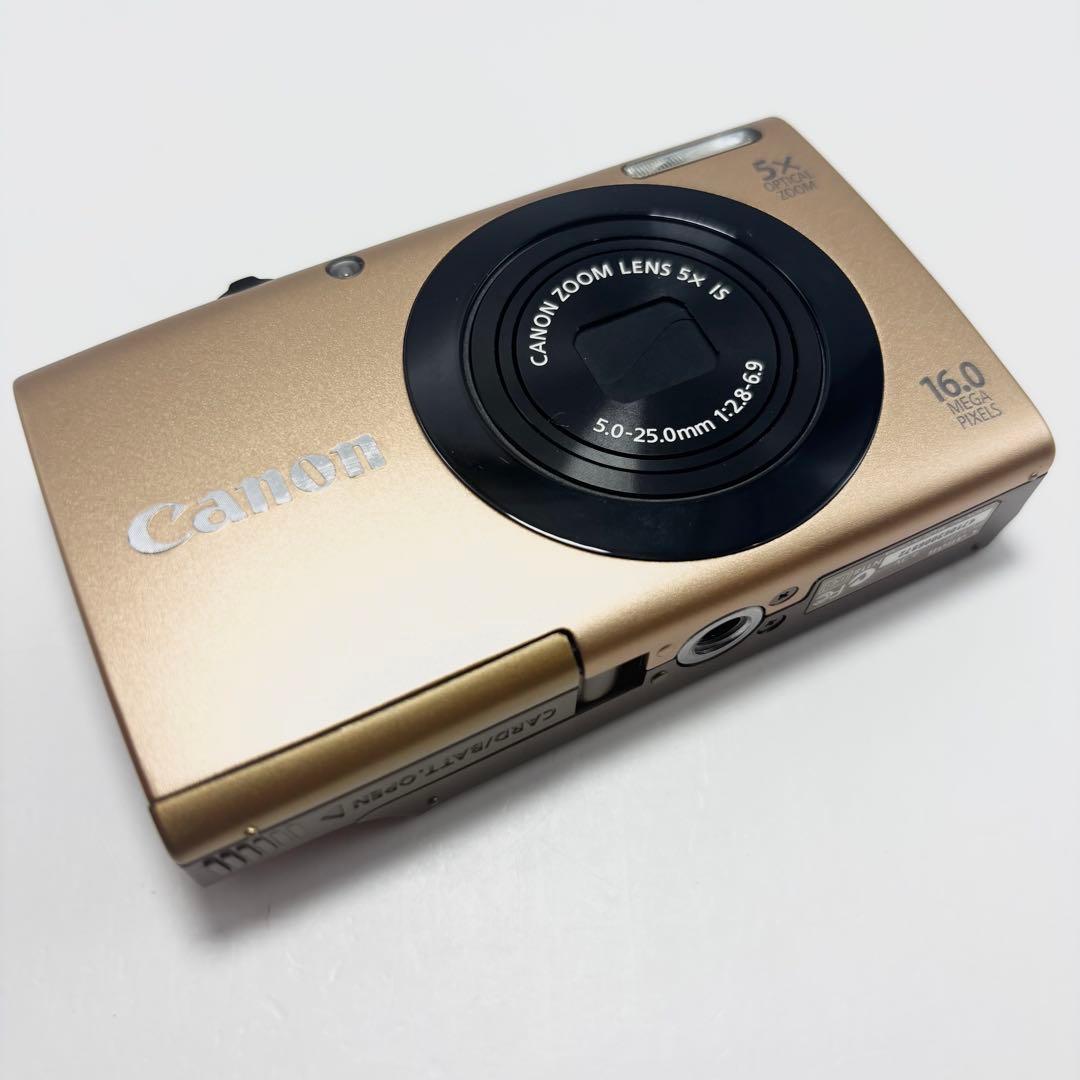 【美品】 Canon PowerShot A3400 IS ゴールドPC1737