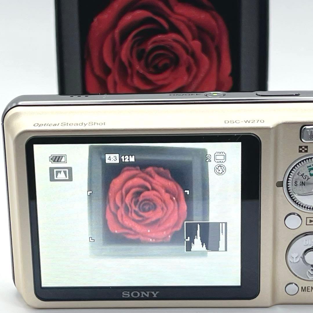 SONY Cyber-shot DSC-W270 コンデジ ゴールド