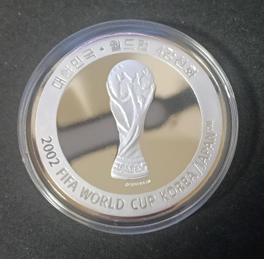 【超希少】2002 FIFAワールドカップ日韓共催大会 公式記念メダル＆カード