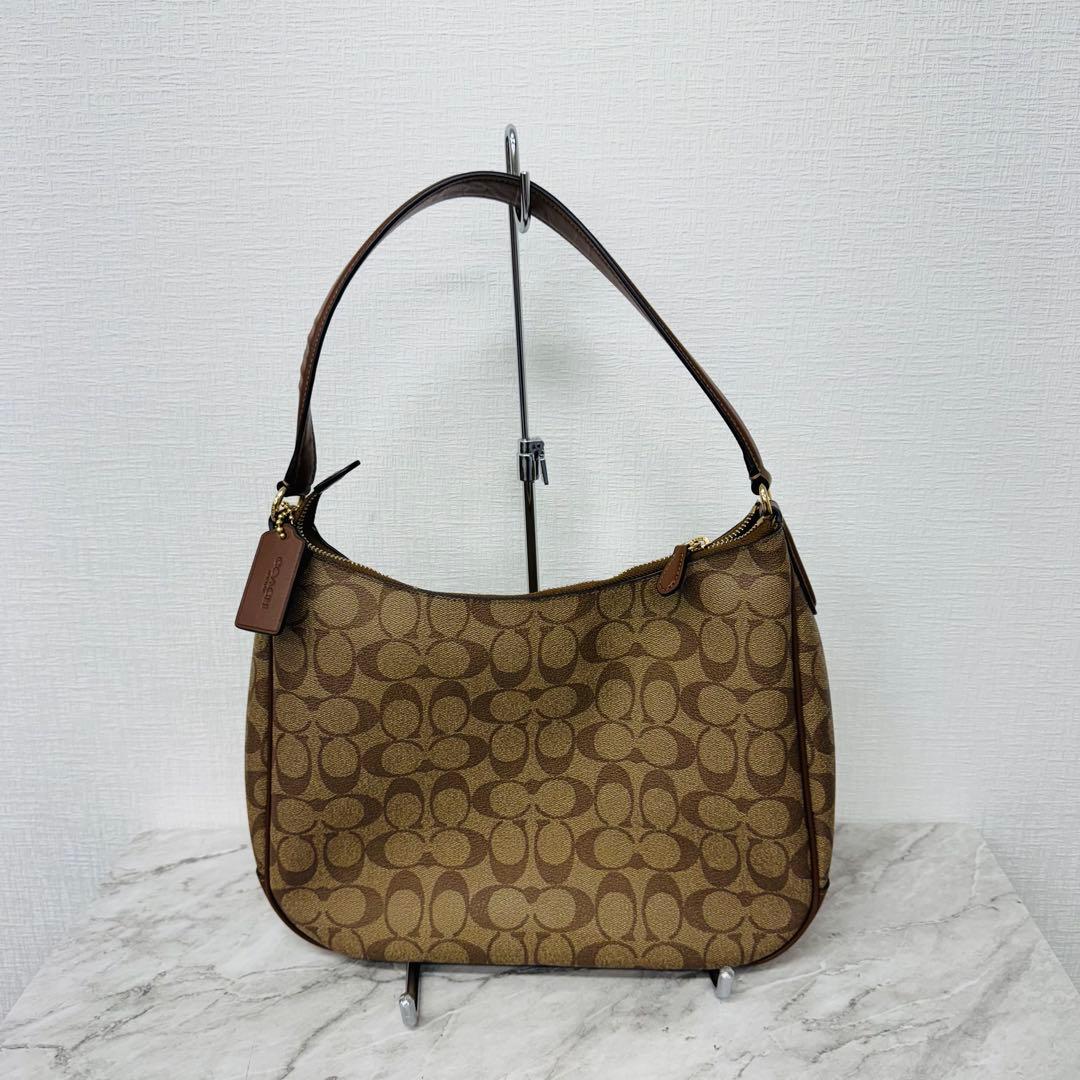✨COACH✨コーチ✨シグネチャー✨ブラウン✨ヴィンテージ✨ハンドバッグ✨