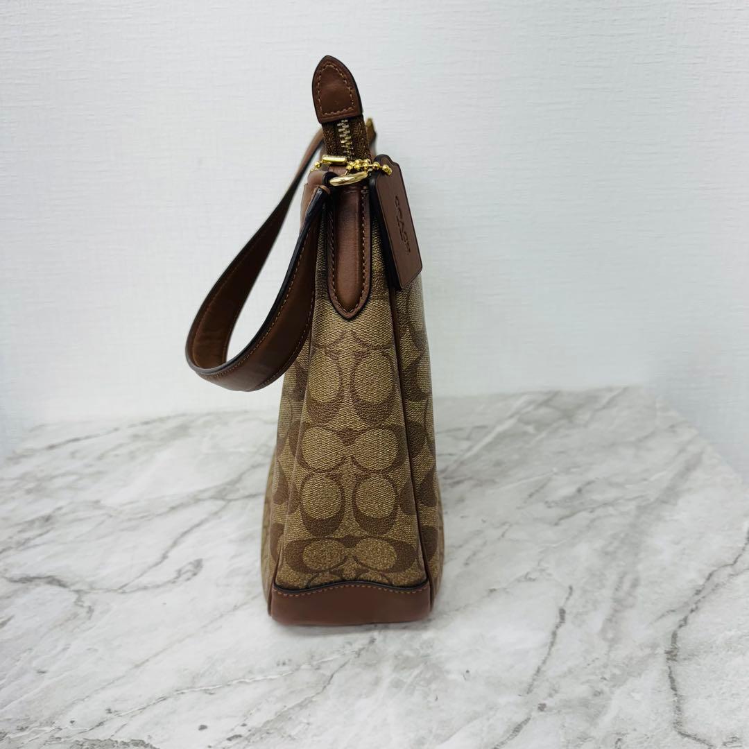 ✨COACH✨コーチ✨シグネチャー✨ブラウン✨ヴィンテージ✨ハンドバッグ✨
