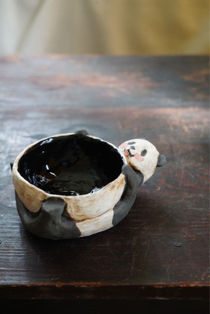 b*o様 作家器　パンダ碗　258