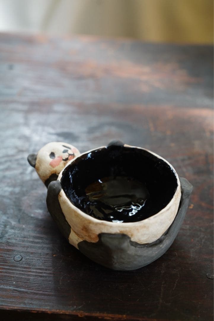 b*o様 作家器　パンダ碗　258