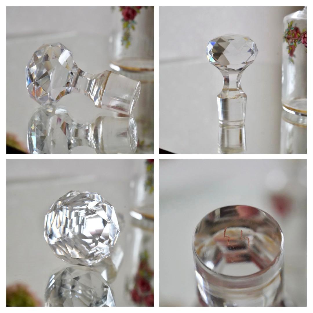 美品★極希少 オールドバカラ BACCARAT 香水瓶 L 薔薇文 ルビーの指輪
