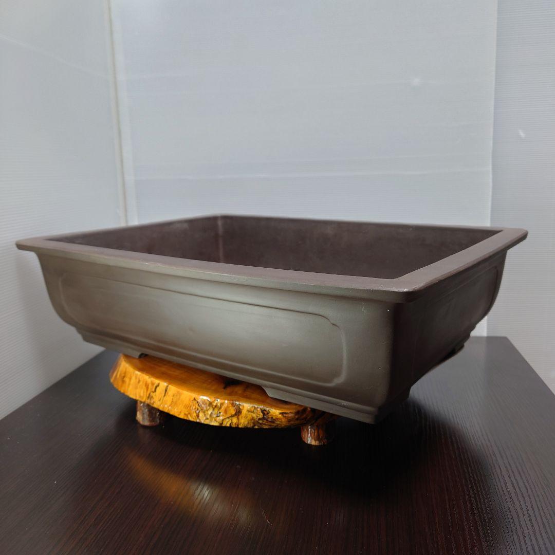15号 大型 特大 盆栽鉢 山源 とこなめ 落款 bonsai 寄せ植え 植木鉢