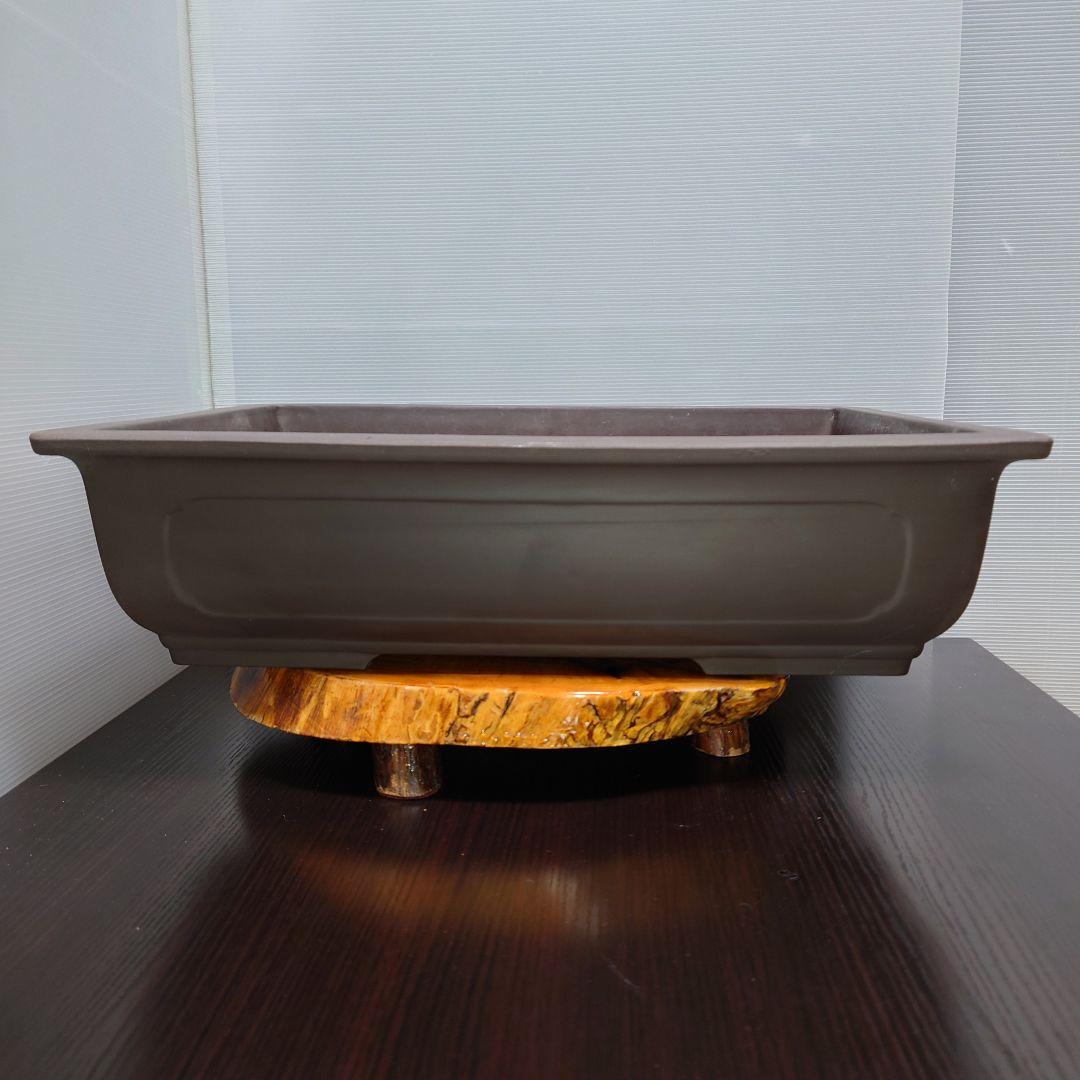 15号 大型 特大 盆栽鉢 山源 とこなめ 落款 bonsai 寄せ植え 植木鉢
