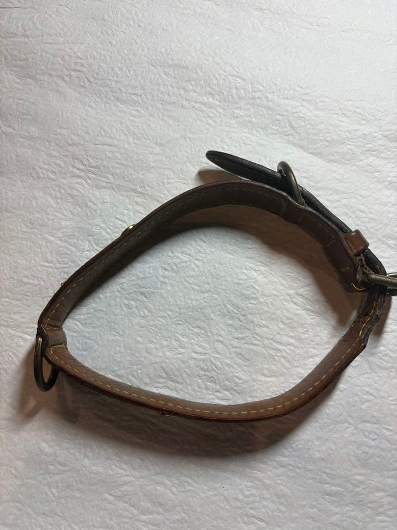 LOUIS VUITTON モノグラム ダークブラウン首輪 約45cm