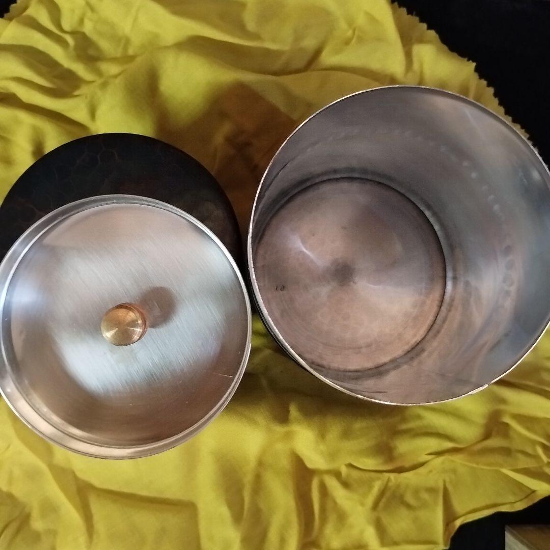 富貴堂 銅製 茶筒