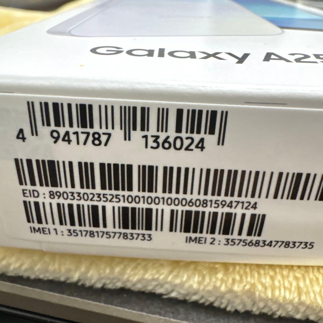 未使用に近いSamsung Galaxy A25 5G ライトブルー