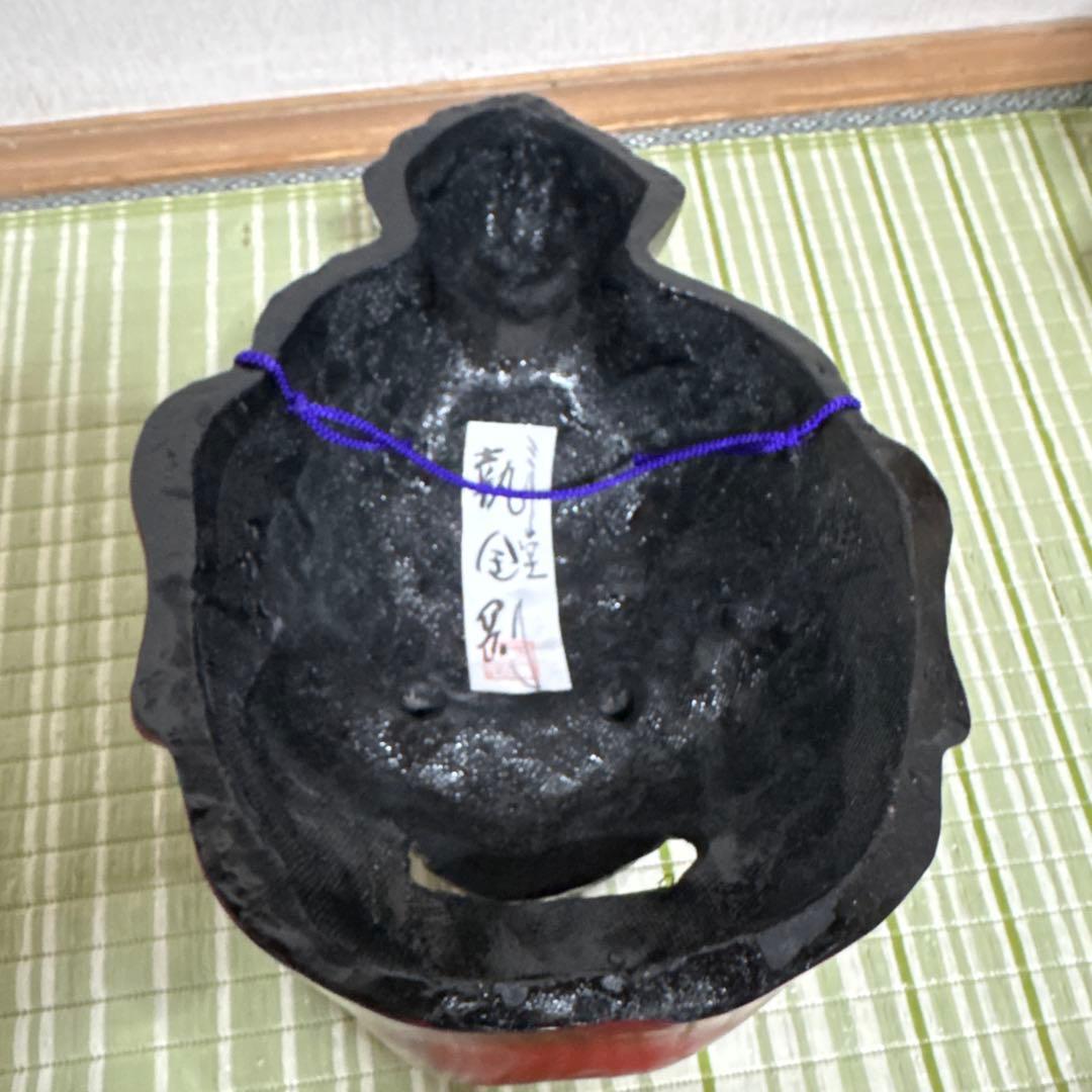 三月堂　執金剛　石津玉仙 作 能面　お面　鬼　男　般若　工芸品　壁掛け　置物