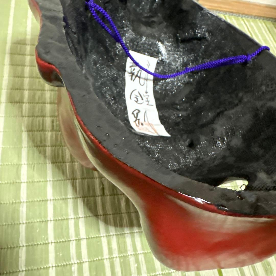 三月堂　執金剛　石津玉仙 作 能面　お面　鬼　男　般若　工芸品　壁掛け　置物