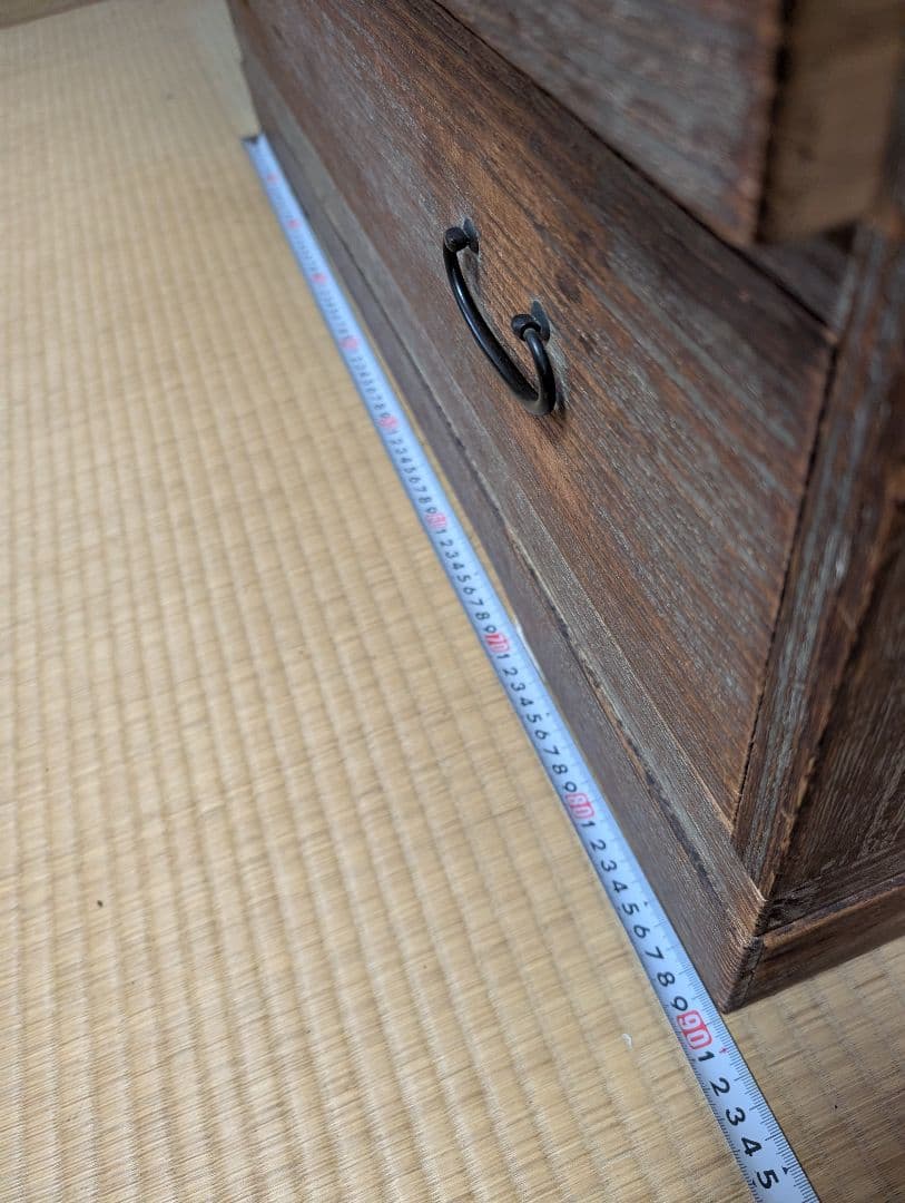 桐タンス グレー モダン 和家具 千葉引取可