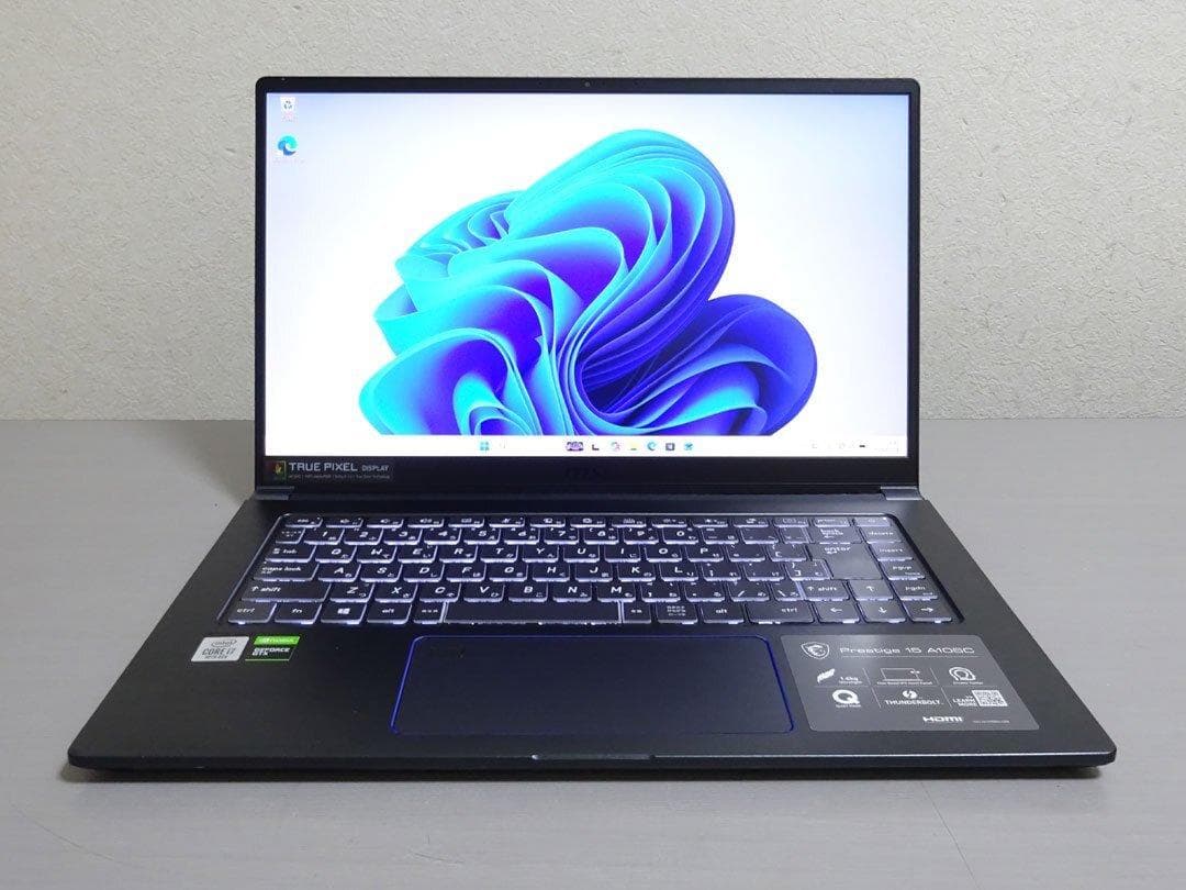 Windowsノート本体 MSI Prestige15 A10SC Core i7 32GB 4K