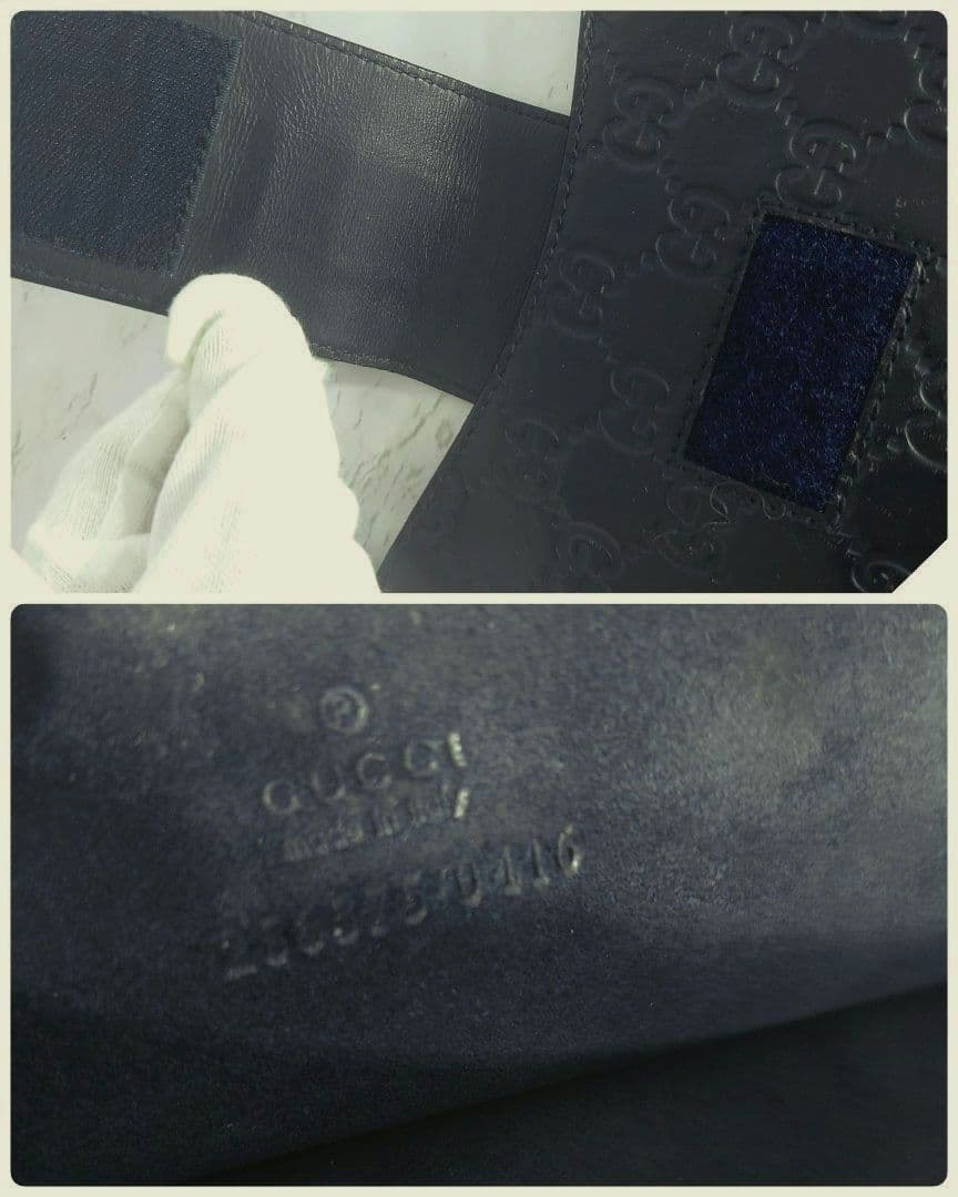 良品【GUCCI】シマ/レザー/GG柄/iPad/タブレット/ケース