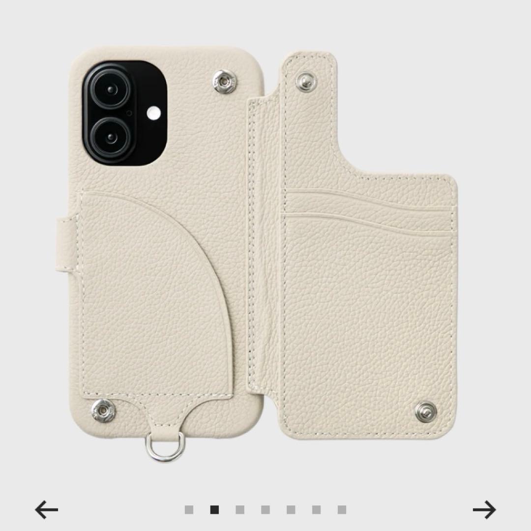 DEMIU BALLON バロン ドゥ iPhone16 レザーケース ベージュ