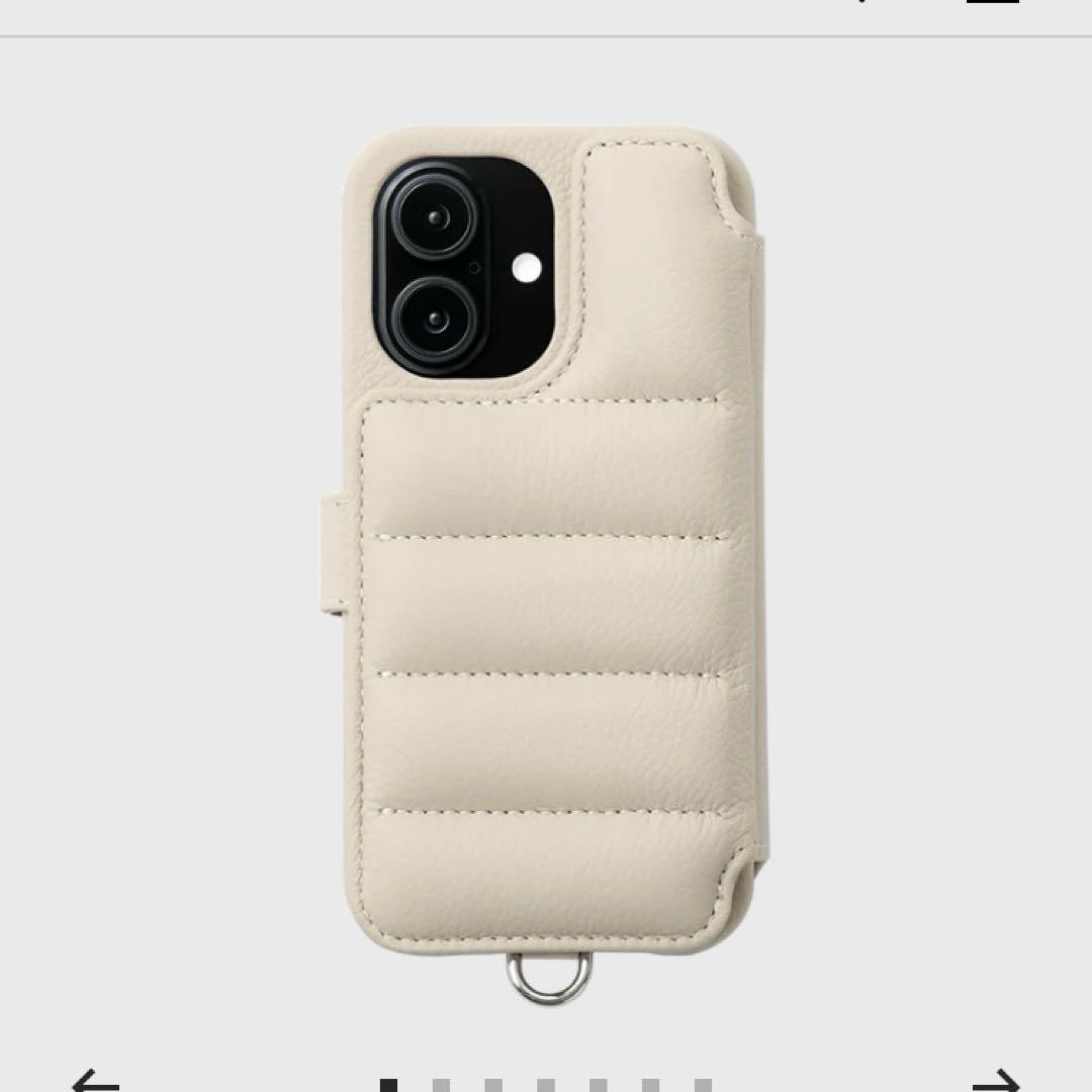 DEMIU BALLON バロン ドゥ iPhone16 レザーケース ベージュ