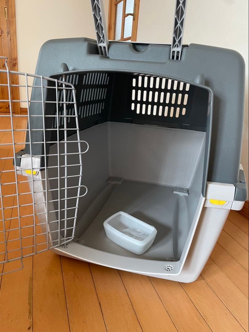 犬用キャリーバッグ グレー/ホワイト 中型犬用