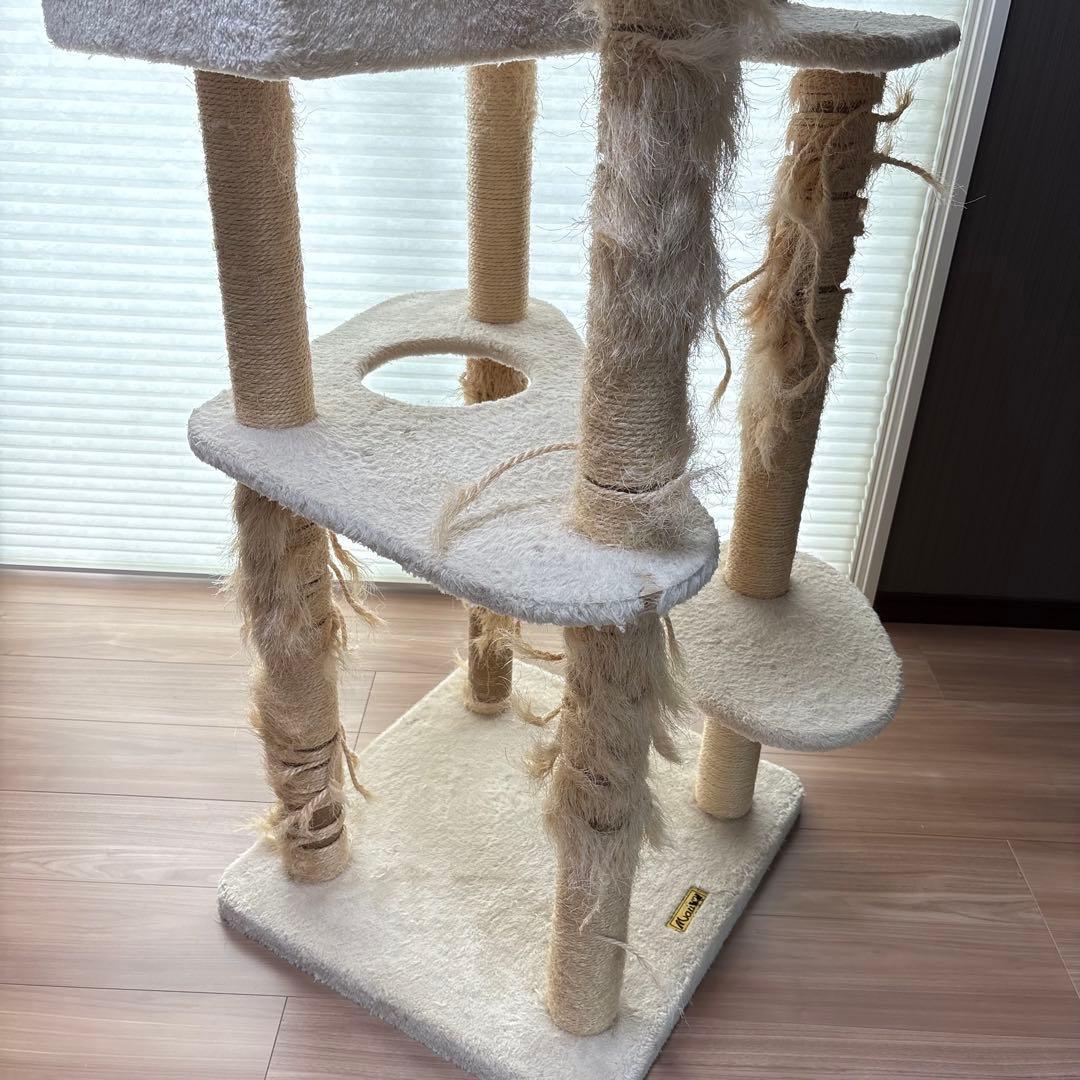 Mau タワー アラモード 据え置きキャットタワー ベージュ