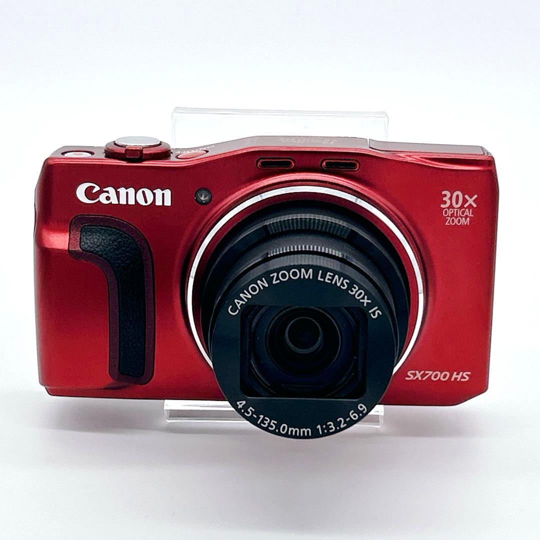 極美品　Canon PowerShot SX700 HS レッド　ケース　充電器