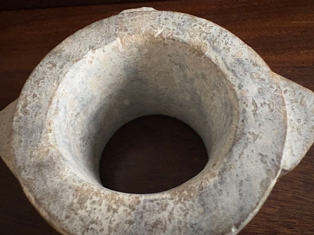 石？玉？の中国的置物　中国美術玉琮 10cm×10cm×高さ7cm 1150g