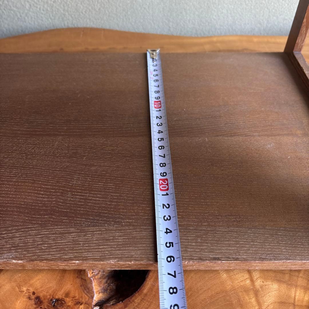 茶道具 松風棚 2段 木製 棚物 風炉用