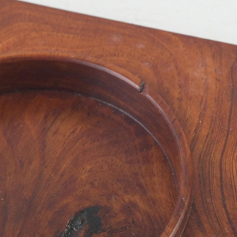 茶道具　臥龍松　四方香合　時代箱　V　9933