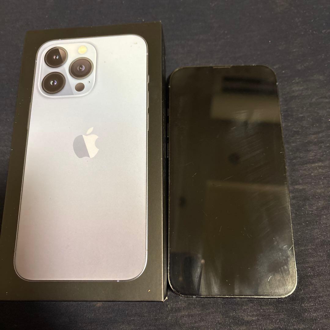 背面割れ Apple iPhone 13 Pro 256GB シエラブルー 本体