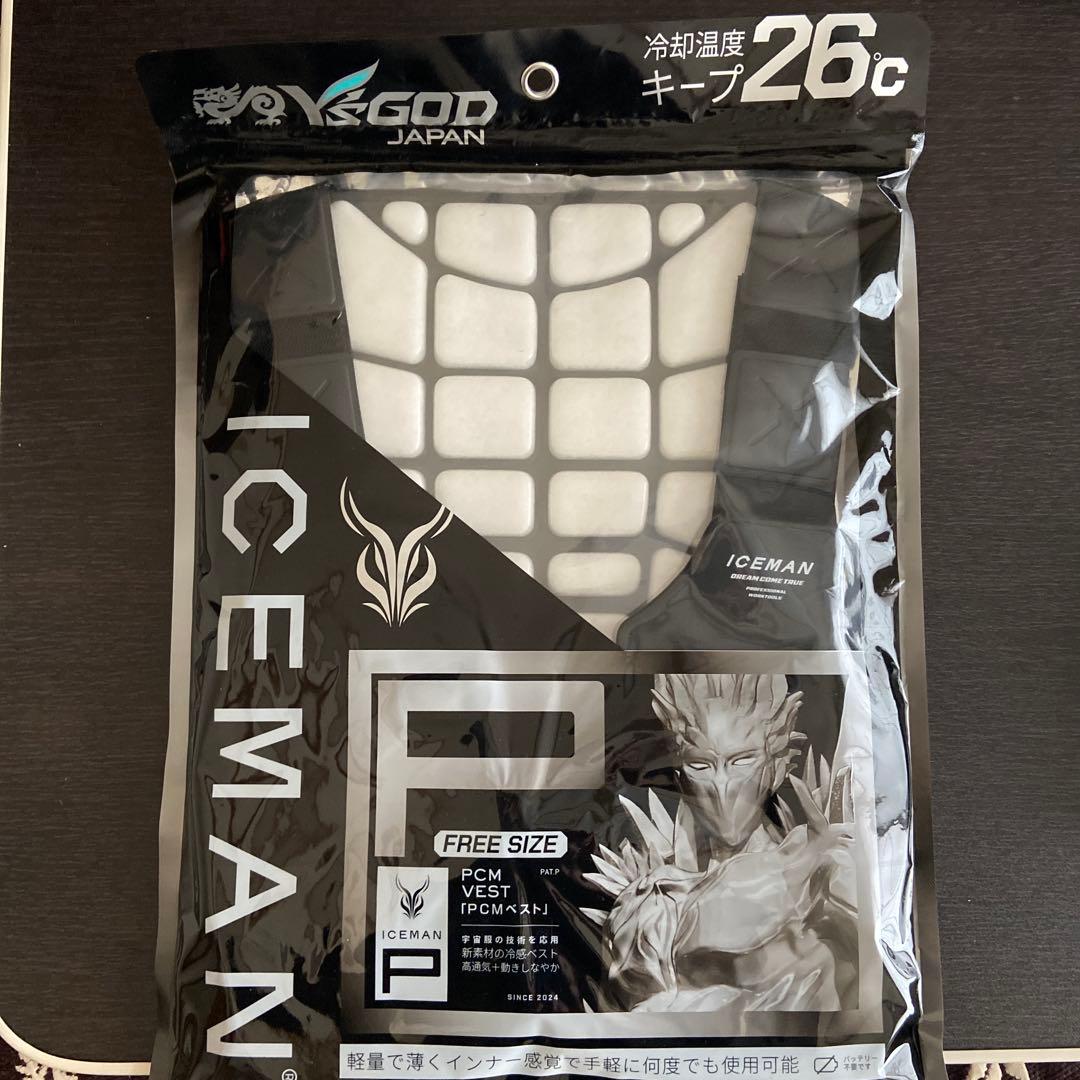 ICEMAN PCMベスト フリーサイズ 26℃とI C E A I R