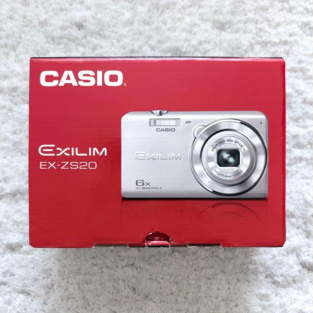 美品【動作確認済】CASIO カシオ EXILIM EX-ZS20 レトロカメラ