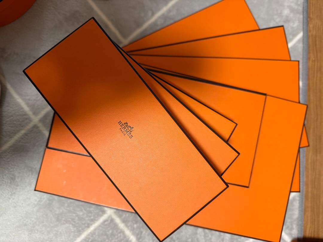 【40個送料込み】HERMES エルメス　空箱　オレンジボックス　まとめ売り