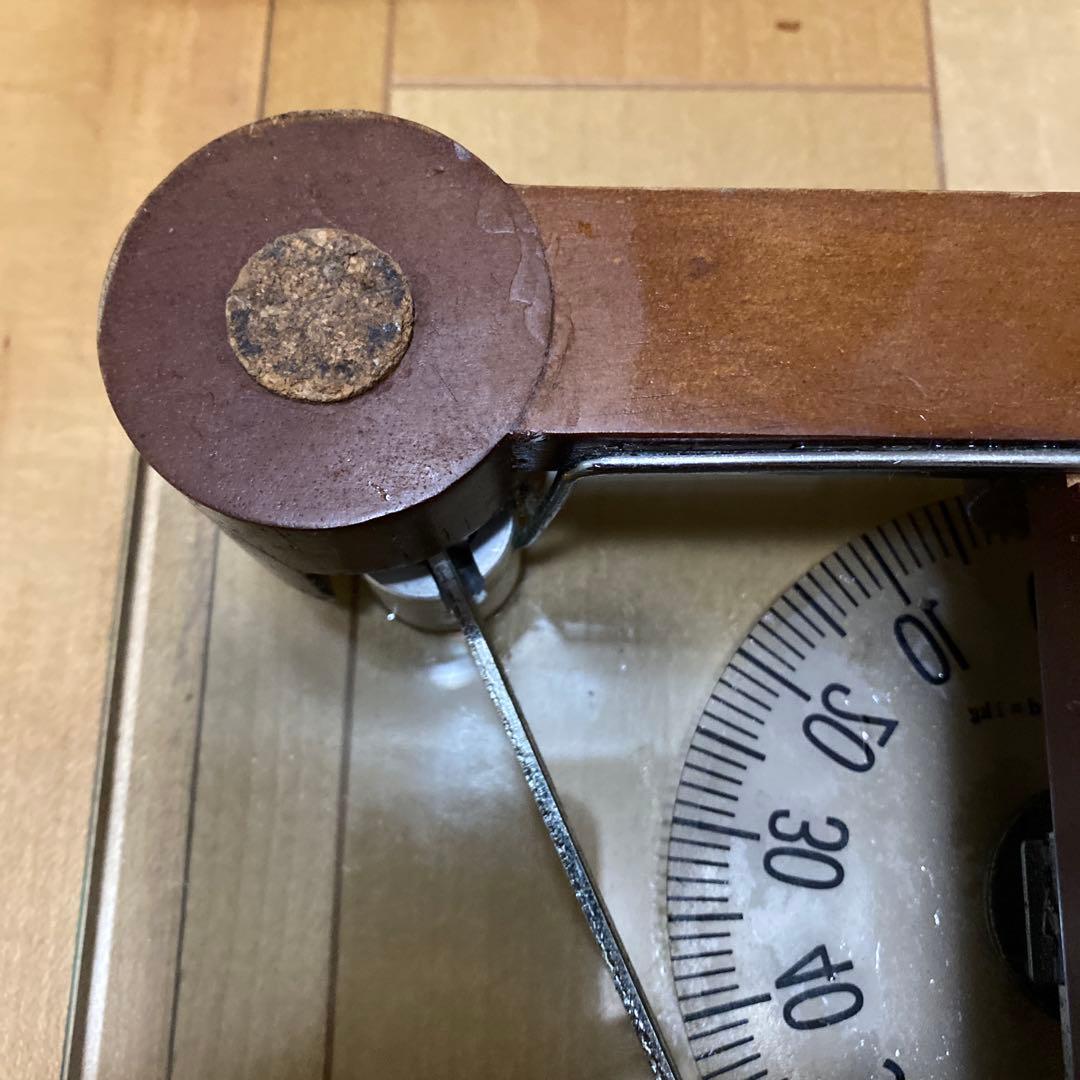 体重計　ガラス製　アンティーク
