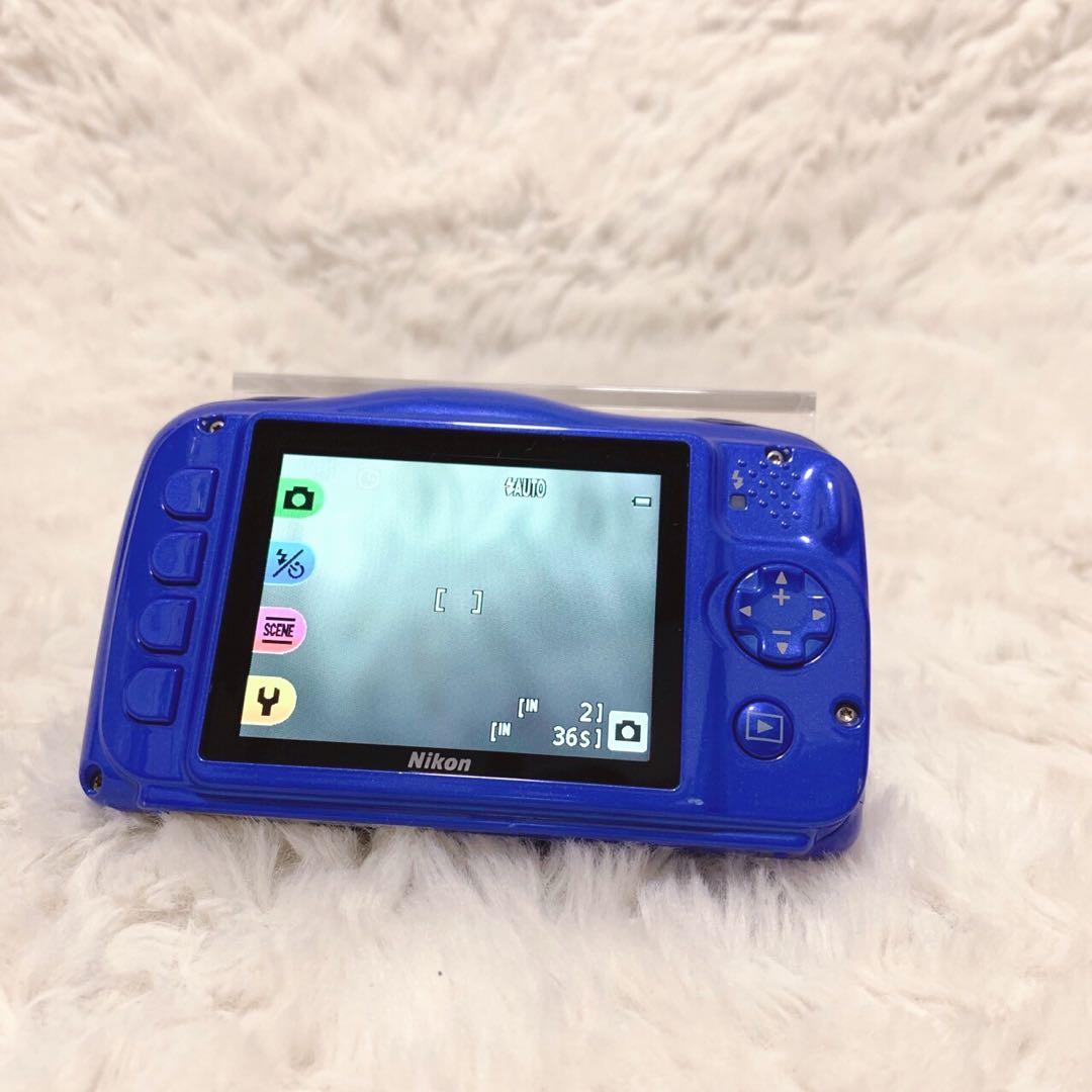 ✨美品✨Nikon COOLPIX W100 防水　ブルー 動作確認済　ニコン