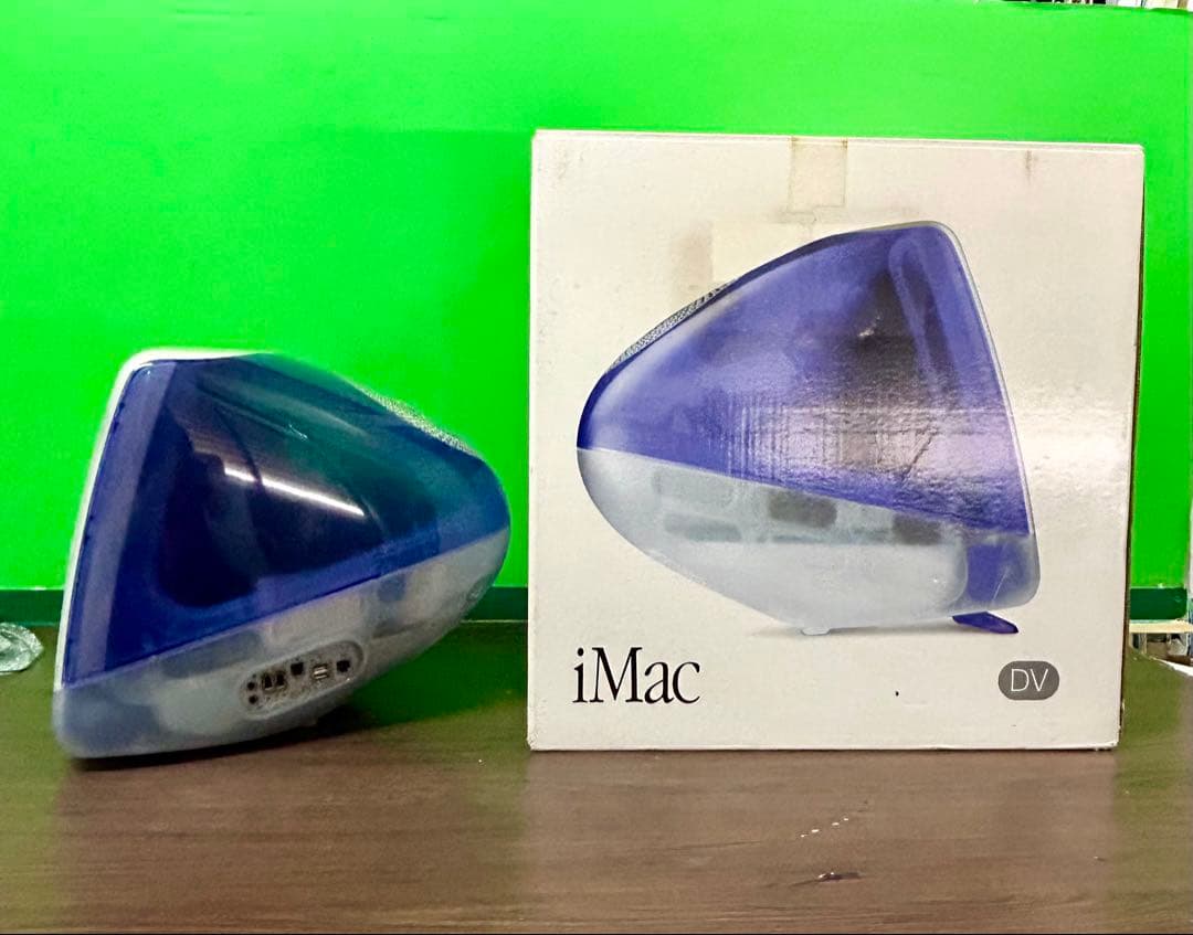 動作商品　iMac Ｇ３と元箱とキーボード・マウスとインストールCDと他