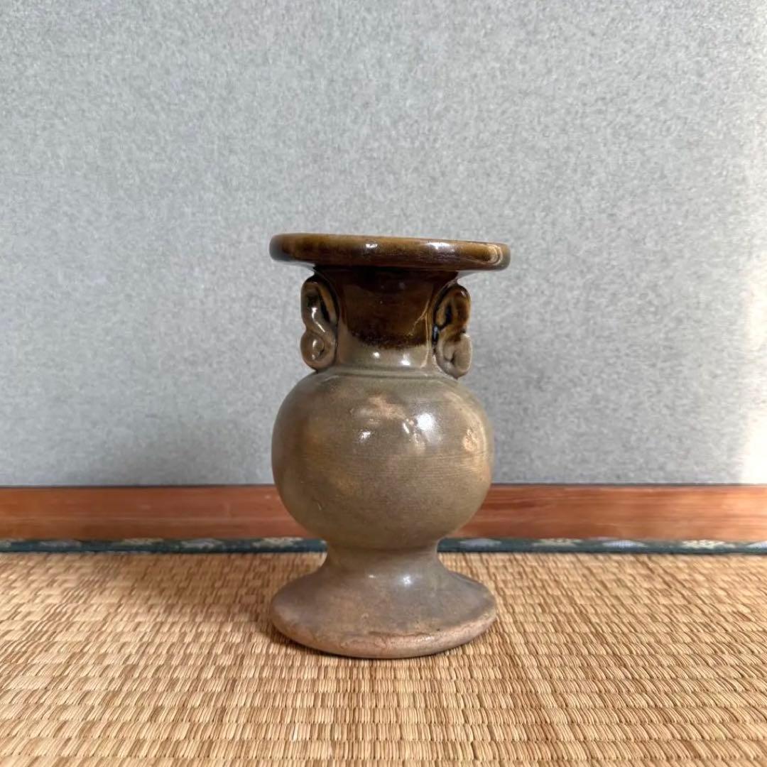古唐津 九州民窯 仏花器 花器 江戸時代 初期伊万里 古薩摩 古美術 骨董 民藝
