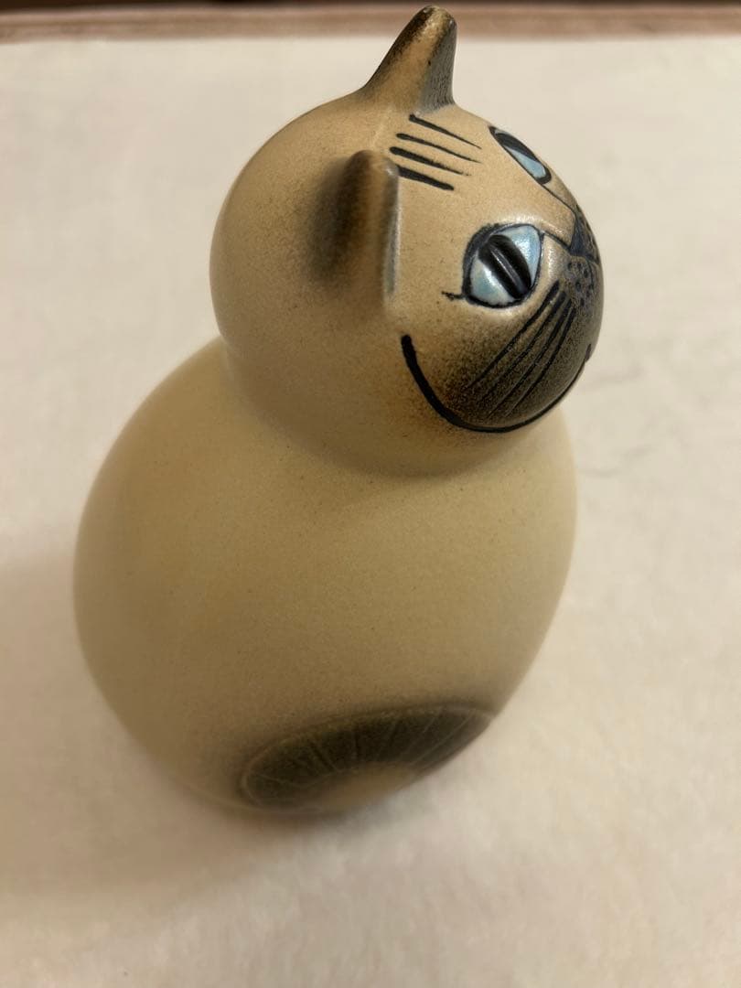 【美品】リサラーソン 置物 猫 北欧 オブジェ シャム ヒマラヤン