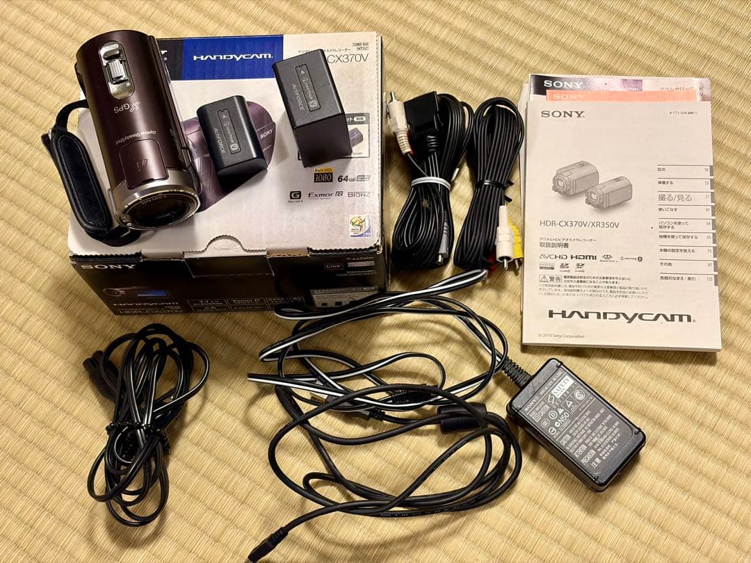 【動作確認済】SONYデジタルHDビデオカメラレコーダーHDR-CX370V