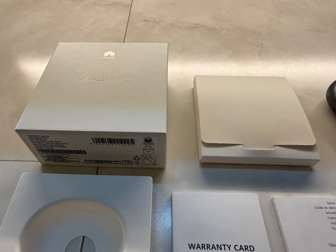 【美品】HUAWEI FreeClip T0017 ワイヤレスイヤホン ブラック