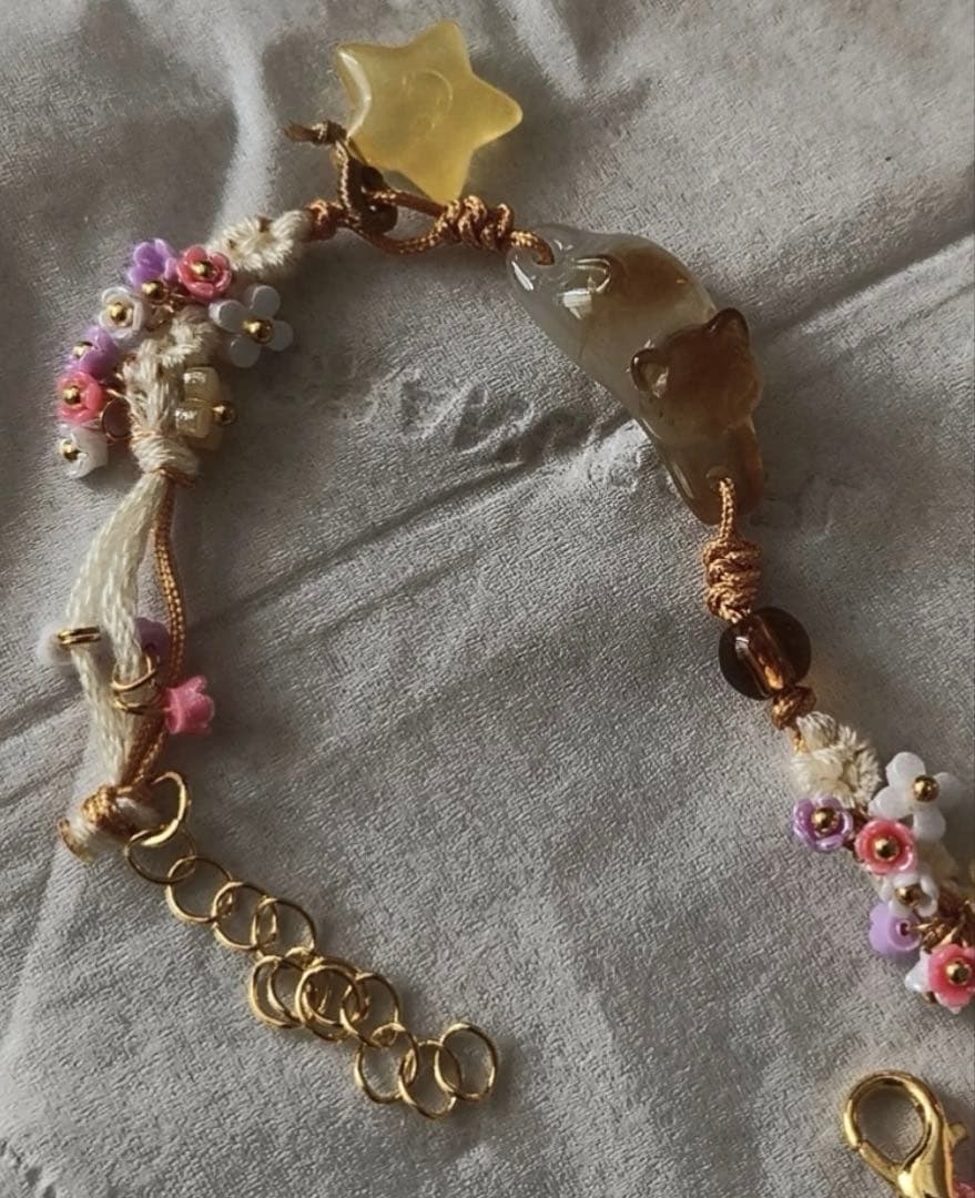 ハンドメイド カラフルブレスレット