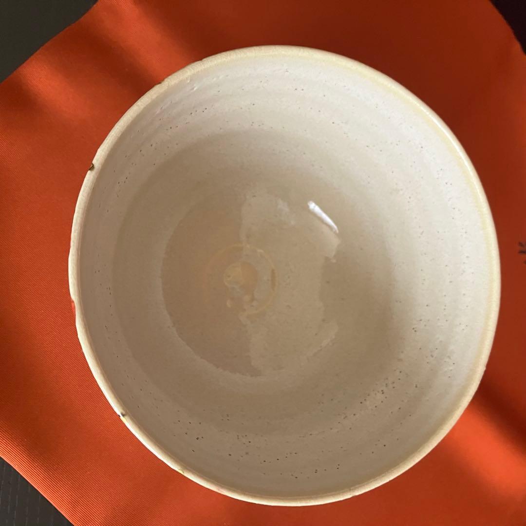 茶道具 真葛香斎 蔦の絵失透茶盌 真葛窯