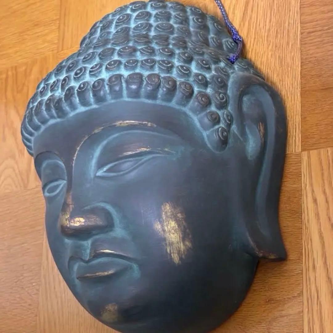 お面　手彫り　東大寺　大仏