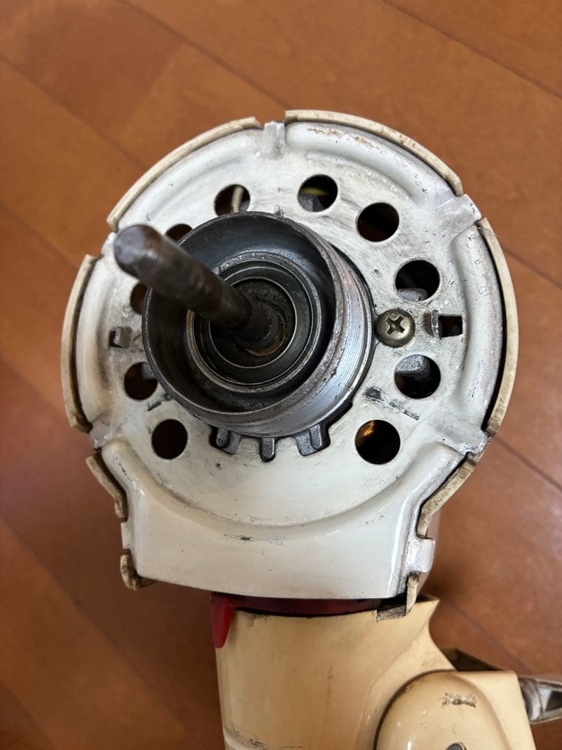昭和レトロ National 扇風機 青羽根 ダブル首振り 動作品