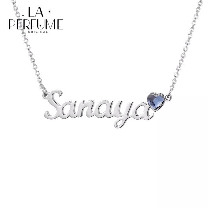 名入れ♡ハート誕生石付き⭐︎カスタムネックレス✨イニシャル ハンドメイド