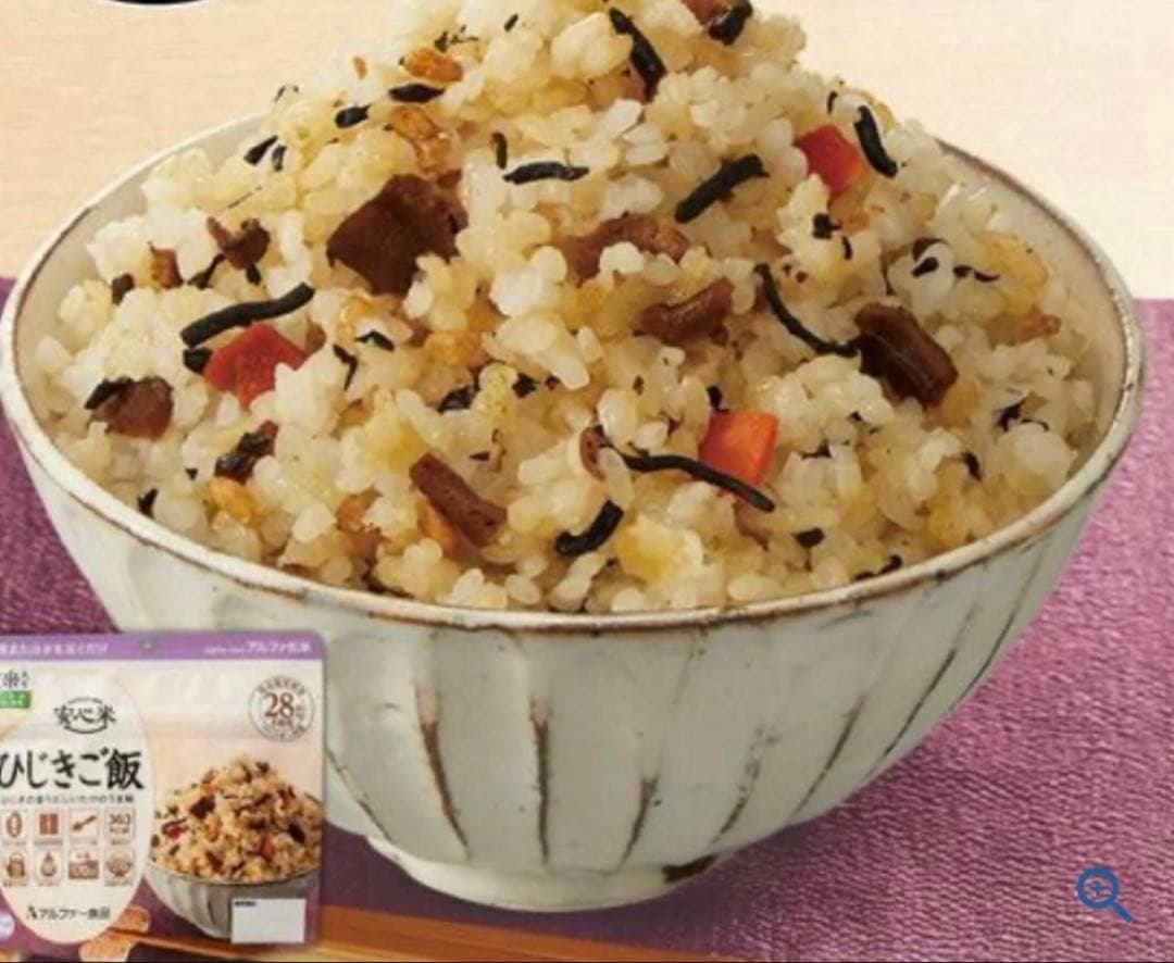 アルファ米　安心米　ひじきご飯　50食　非常食【2027年8月】