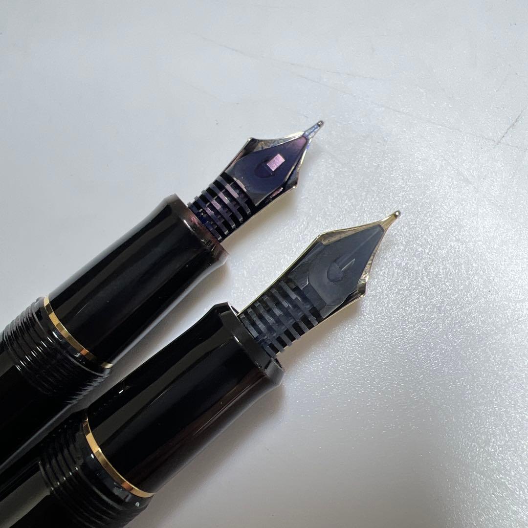 PILOT万年筆14K585刻印2本M 5/10 共箱　東Y8-0218☆2F