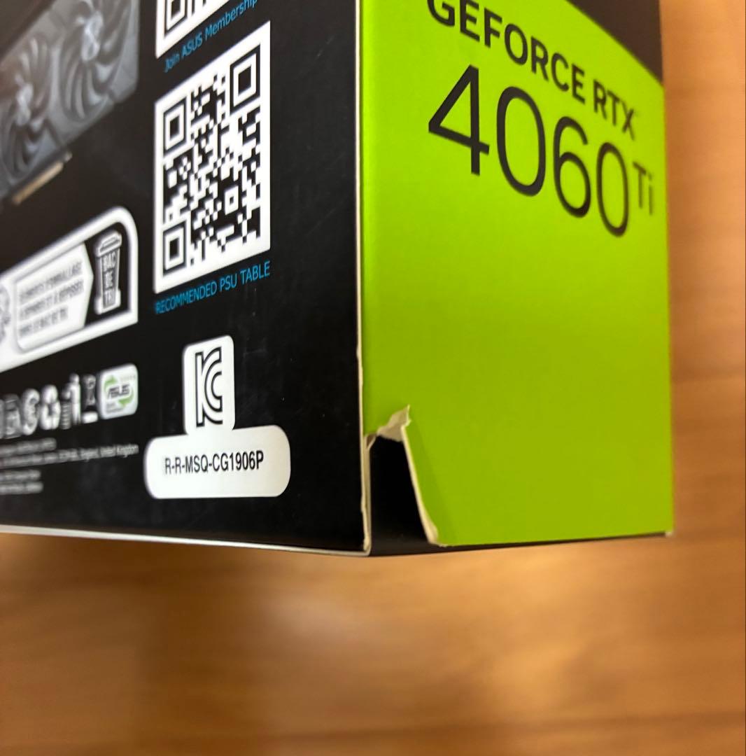 グラフィックボード・グラボ・ビデオカード ASUS Dual RTX 4060Ti OC Edition 8GB